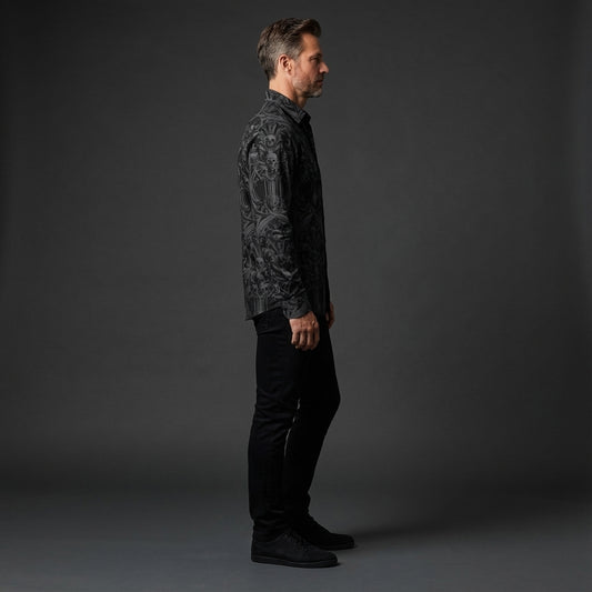 Skull Castle Button Down
