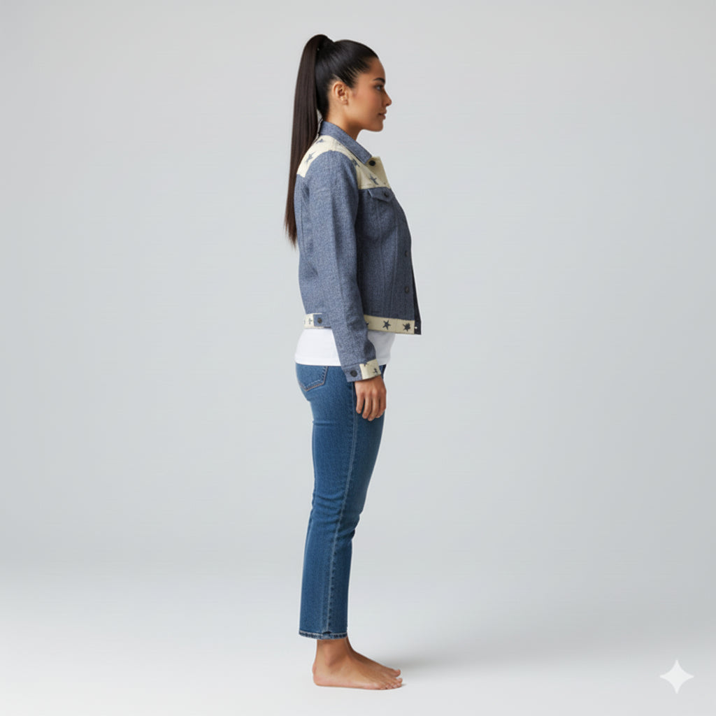 Jean Jacket in Heavy Stretch Cotton Twill