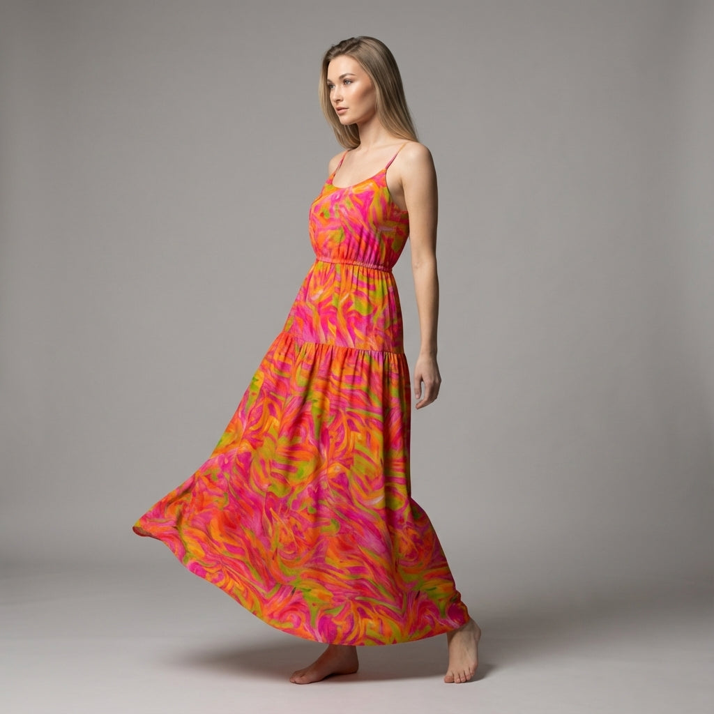 Maxi Dress - Pink Noodles 