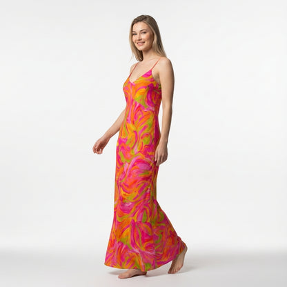 Bias Slip Dress Pink Noodles