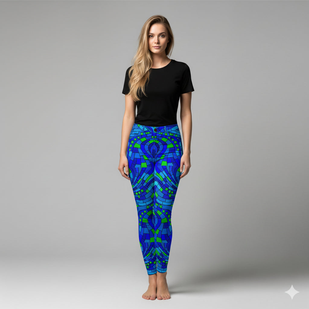 Slim Jeans – Abstract Line Art Print