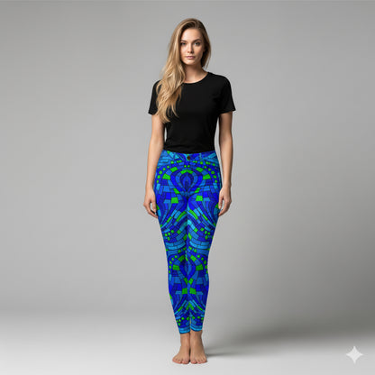 Slim Jeans – Abstract Line Art Print