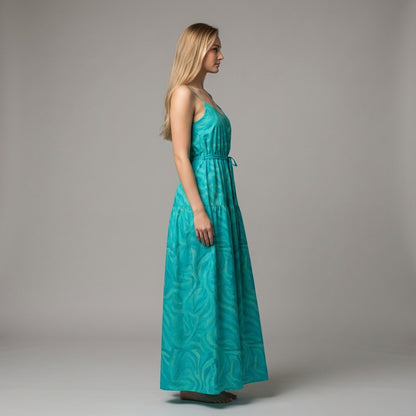 Maxi Dress Turquoise Noodles