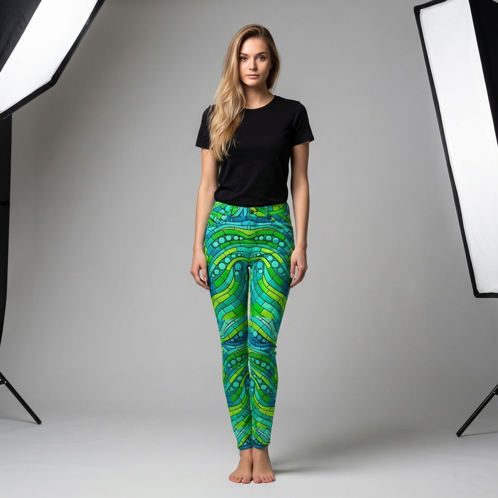 Skinny Jeans Mosaic 1 – Slim Jeans in Heavyweight Stretch Cotton Denim