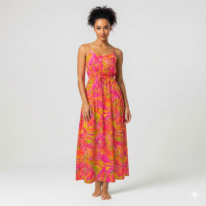 Maxi Dress - Pink Noodles 