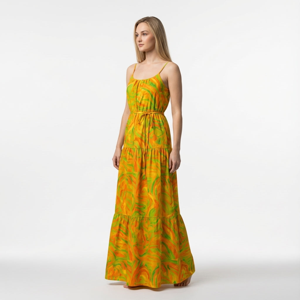 Maxi Dress Fruity Noodles