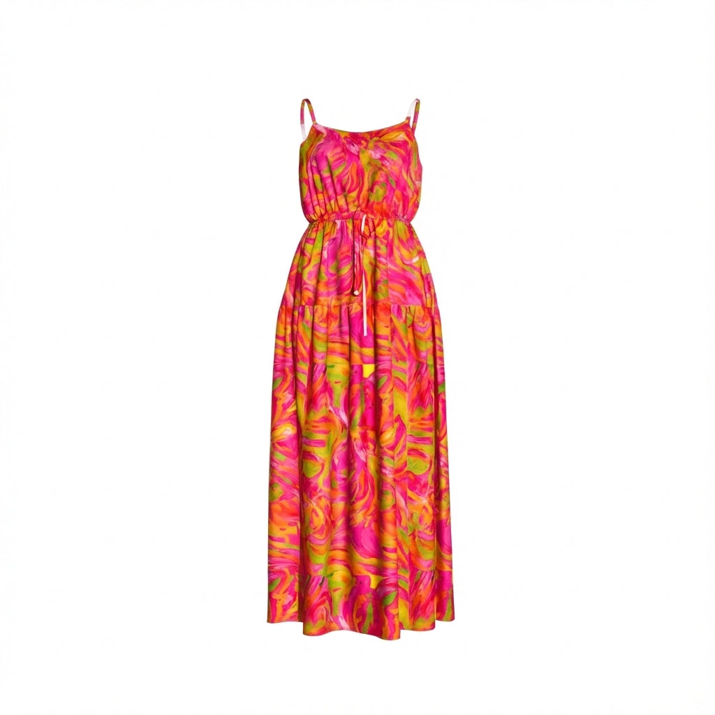 Maxi Dress - Pink Noodles 