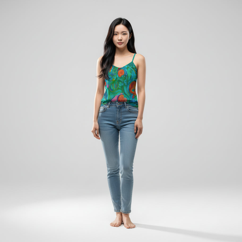 Camisole Water Lilies – Organic Cotton Voile