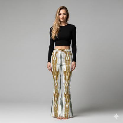 Cheyenne Wetern Printed Bell Bottom Jeans