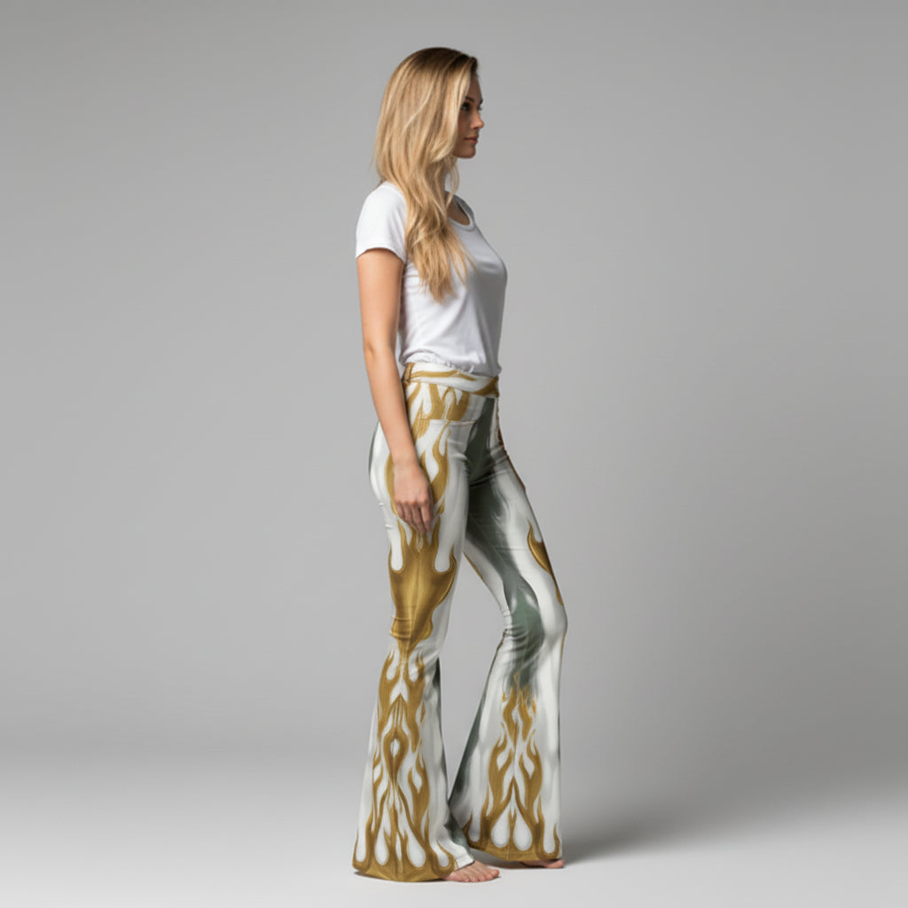 Cheyenne Wetern Printed Bell Bottom Jeans