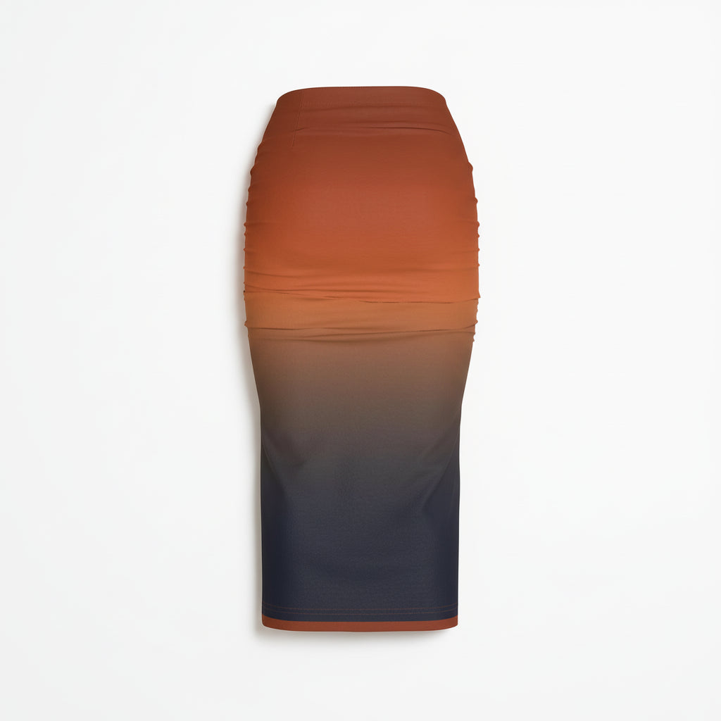 Odyssey Ombre Bodycon Midi Skirt