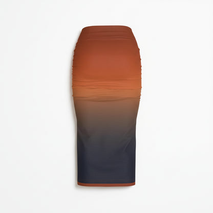 Odyssey Ombre Bodycon Midi Skirt