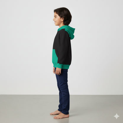 black & blue Pullover Hoodie – Cotton Fleece