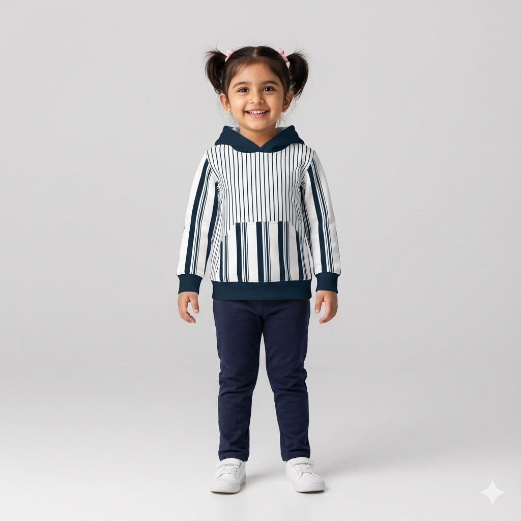 Striped Midweight Hoodie