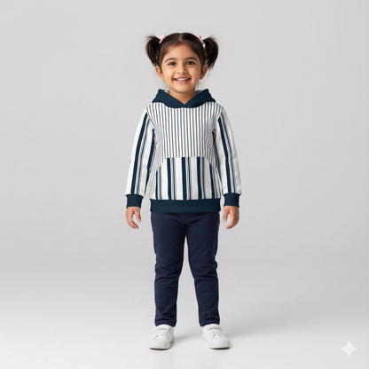 Striped Midweight Hoodie