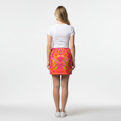 Denim Mini Skirt Pink Noodles