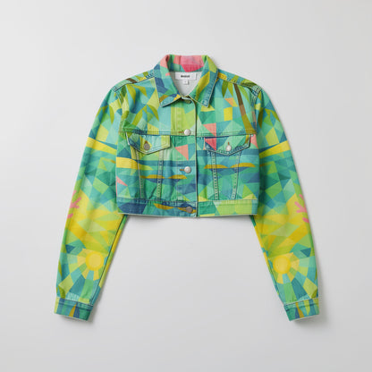 Cropped Jean Cotton Jacket Sunny Beach