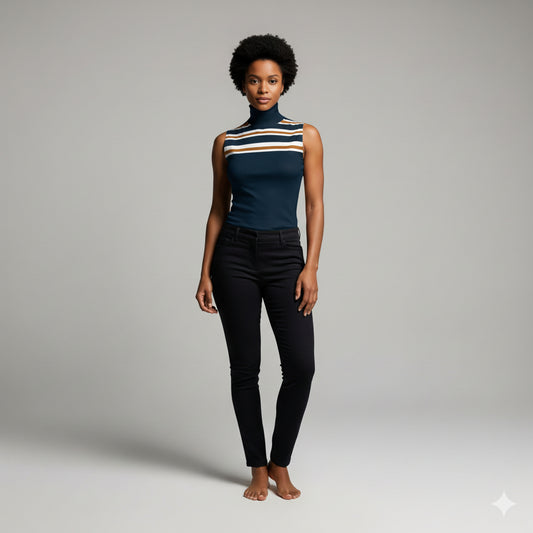 Sleeveless Turtleneck 