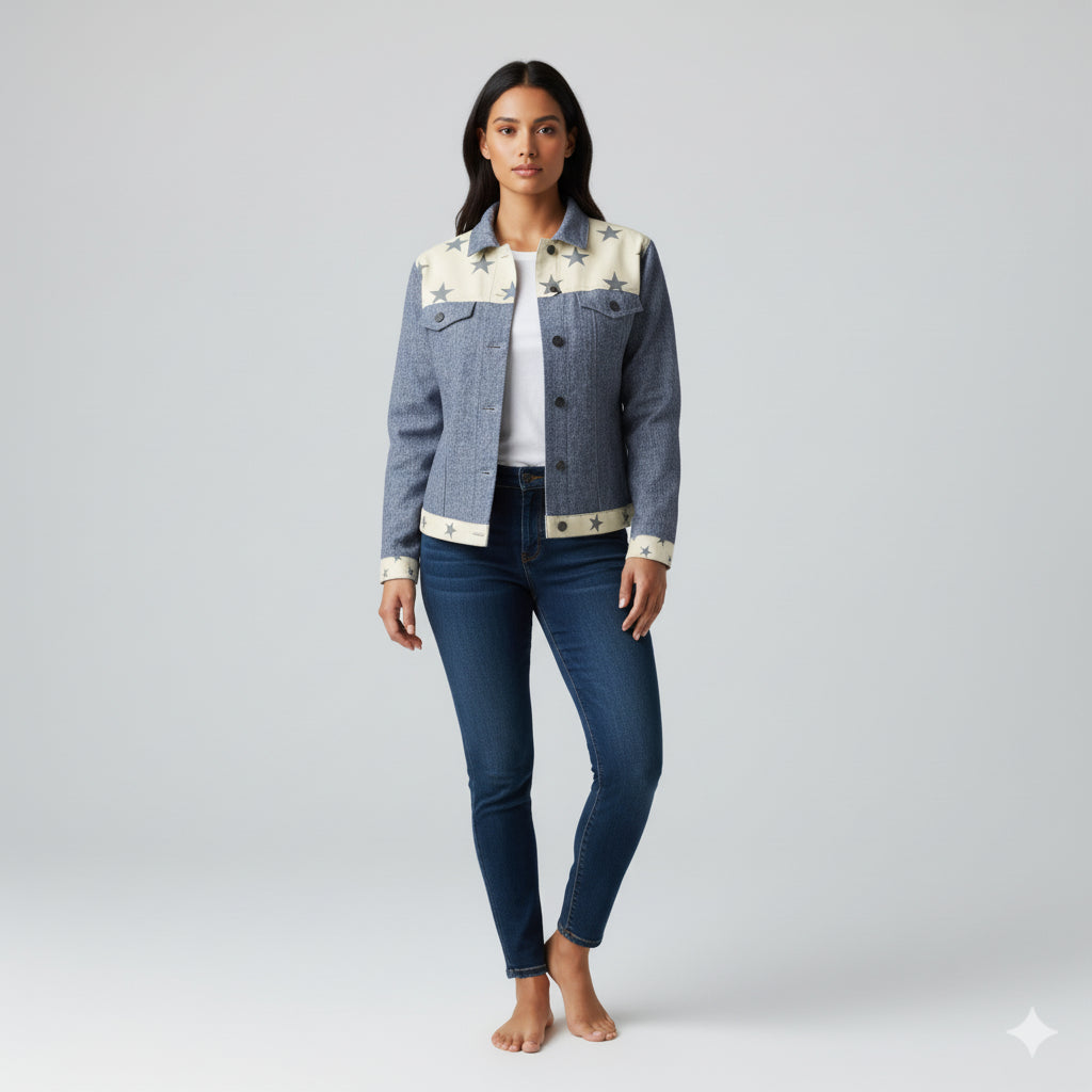 Jean Jacket in Heavy Stretch Cotton Twill