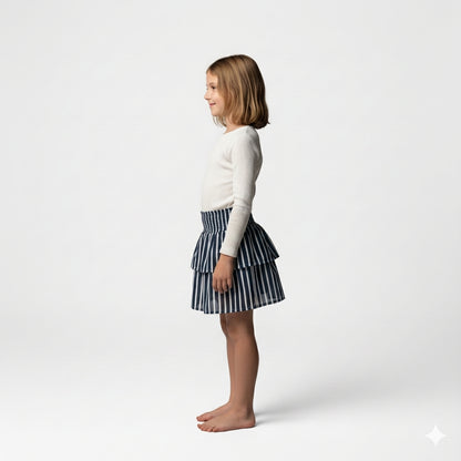 Smocked Ruffle Skirt 