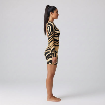 Solei Sccop Back Bodycon Dress (Baz'l Couture)