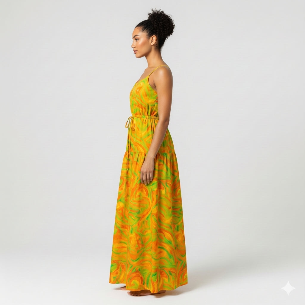 Maxi Dress Fruity Noodles