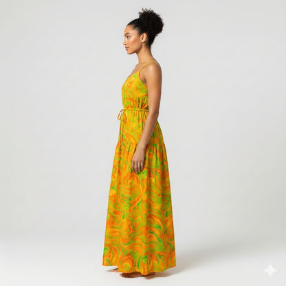 Maxi Dress Fruity Noodles