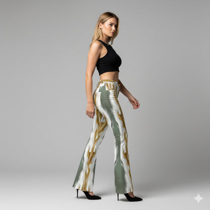 Cheyenne Wetern Printed Bell Bottom Jeans