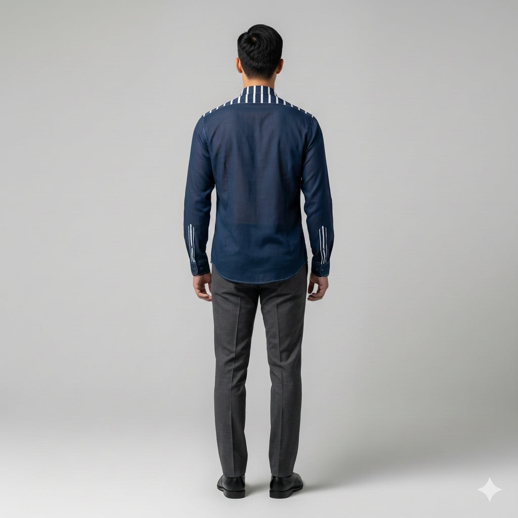 Basic Shirt Band Collar 