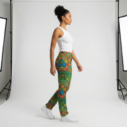 Skinny Jeans Butterfly Flowers