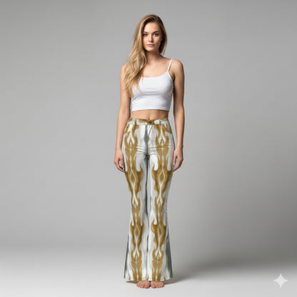 Cheyenne Wetern Printed Bell Bottom Jeans