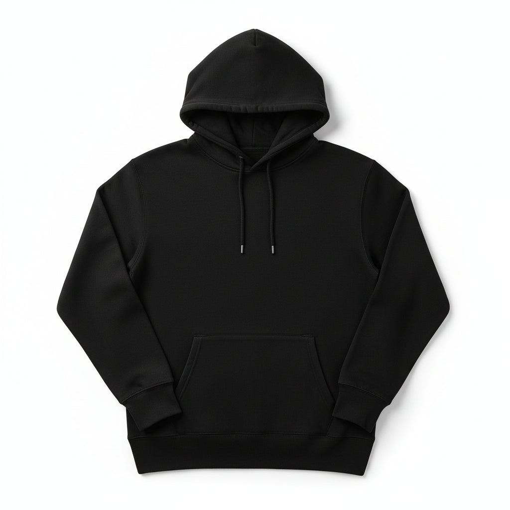 Basic Hoodie in Organic Cotton Spandex French Terry