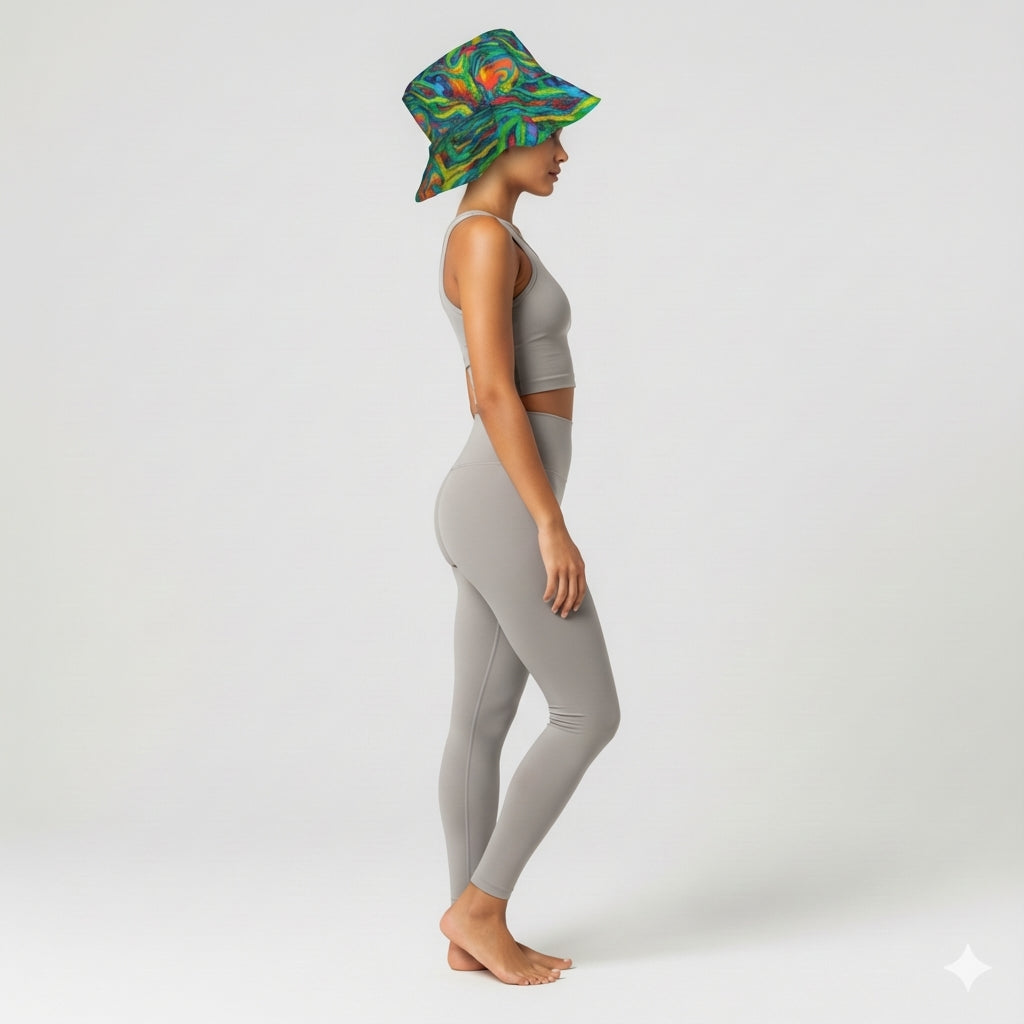 Floppy Bucket Hat Green Jungle