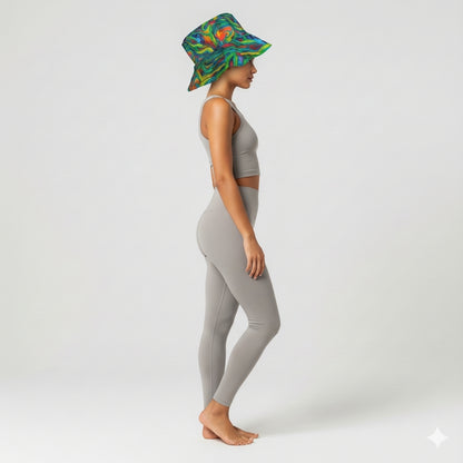 Floppy Bucket Hat Green Jungle