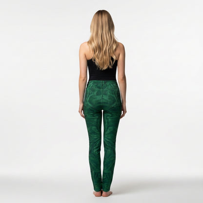 Skinny Jeans Dark Green Noodles