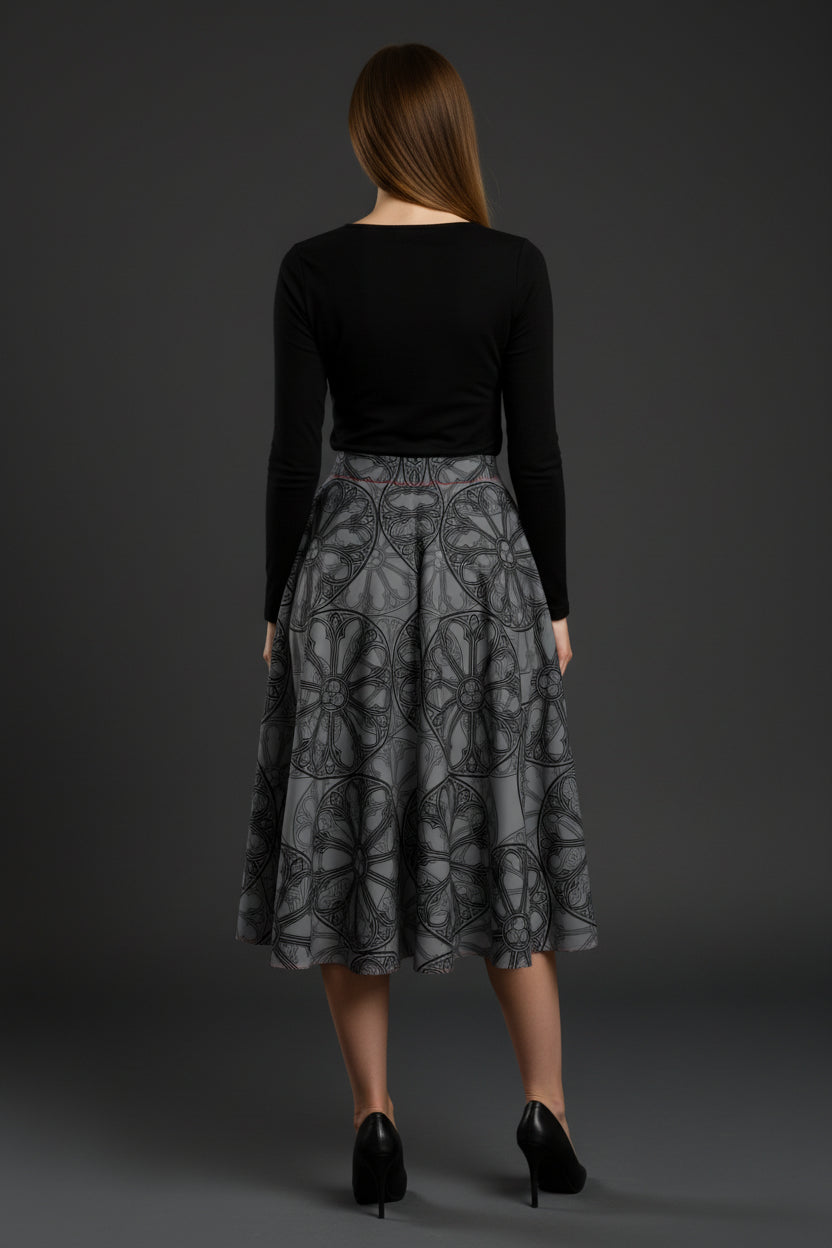 Rose Window Circle Skirt