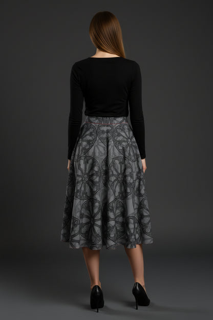 Rose Window Circle Skirt