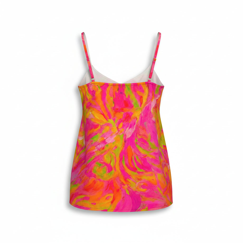 Camisole Pink Noodles in Lightweight Organic Cotton Voile
