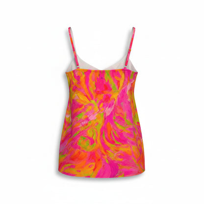 Camisole Pink Noodles in Lightweight Organic Cotton Voile