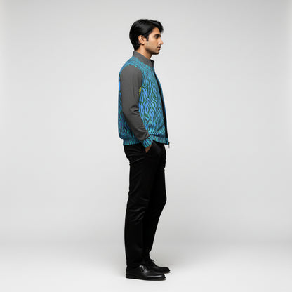 Men's Blue Zebra Golf Jacket