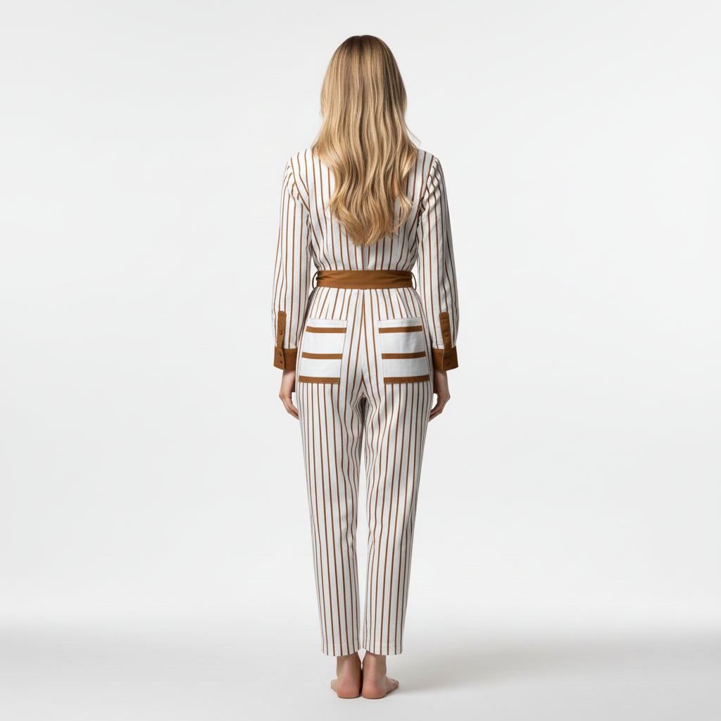 Button Front Jumpsuit