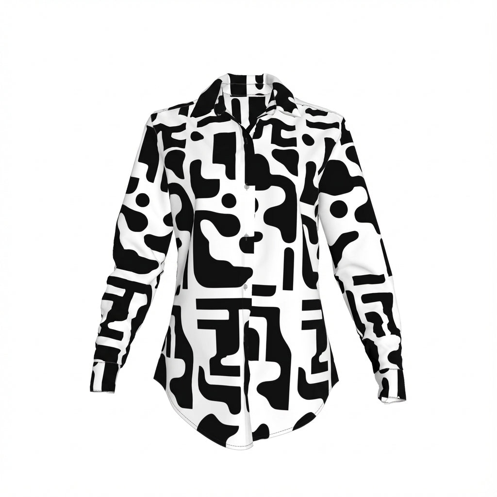 Codex Button Front Blouse (Baz'l Couture)