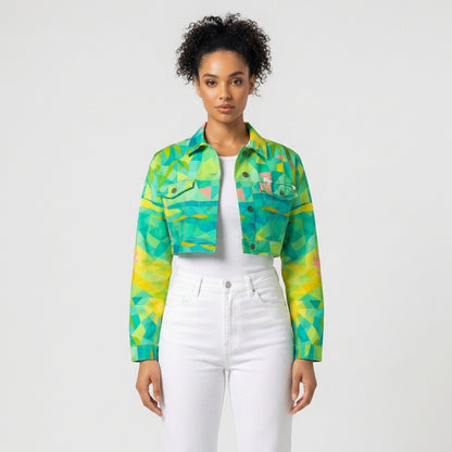 Cropped Jean Cotton Jacket Sunny Beach
