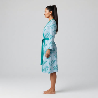 Traditional Jersey Wrap Dress - Lightweight Organic Cotton
