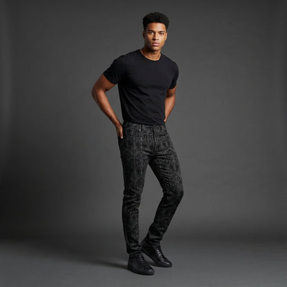 Skull Castle Skinny Jeans