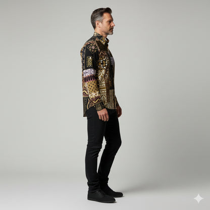 Andre Collection Dress Shirt with French Collar - Pima Cotton Poplin