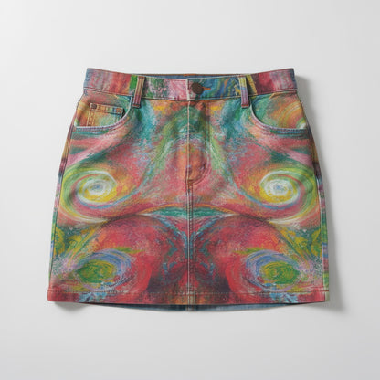 Denim Mini Skirt Multiverse
