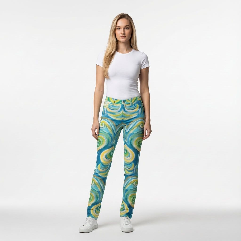 Skinny Jeans Sea Swirls