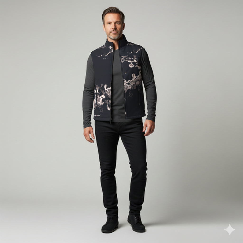 Own Your Mountain Vest – Knit Vest in Heavy French Terry White