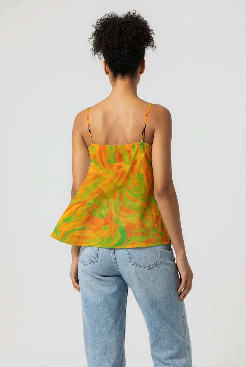 Camisole Fruity Noodles in Lightweight Organic Cotton Voile
